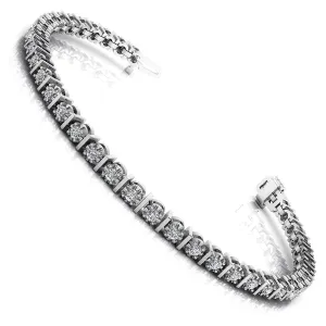 0.50-2.00 CT Round Cut Diamonds - Tennis Bracelet