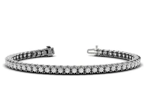 1.00-4.00 CT Round Cut Lab Grown Diamonds - Tennis Bracelet