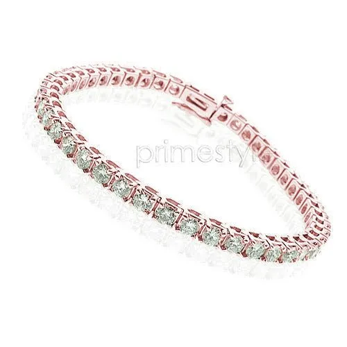 1.00-6.00 CT Round Cut Diamonds - Tennis Bracelet