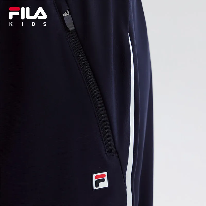 (130-165cm) FILA KIDS ART IN SPORTS PERFORMANCE TENNIS Boy's Knit Pants in Navy