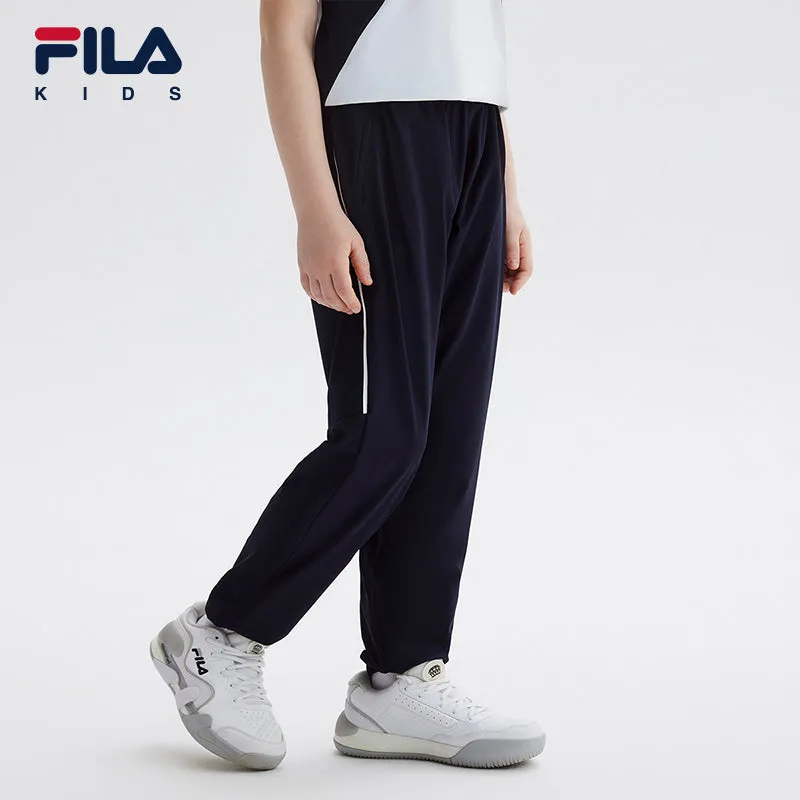 (130-165cm) FILA KIDS ART IN SPORTS PERFORMANCE TENNIS Boy's Knit Pants in Navy