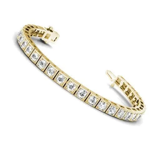 1.50-4.00 CT Round Cut Diamonds - Tennis Bracelet