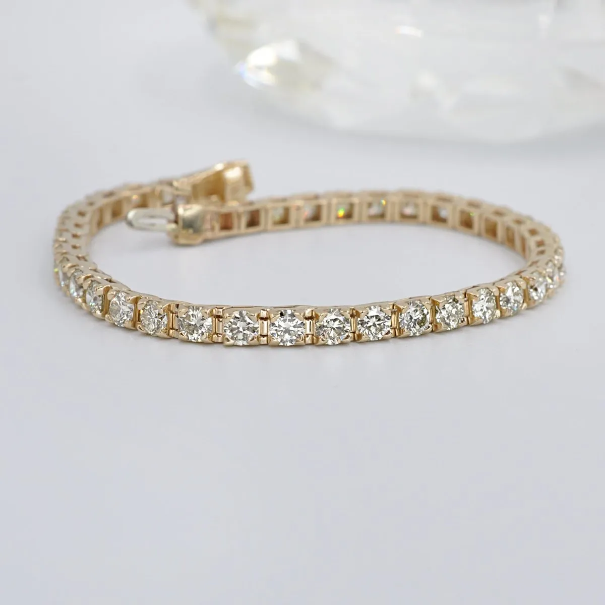 1.50-8.00 CT Round Cut Diamonds - Tennis Bracelet