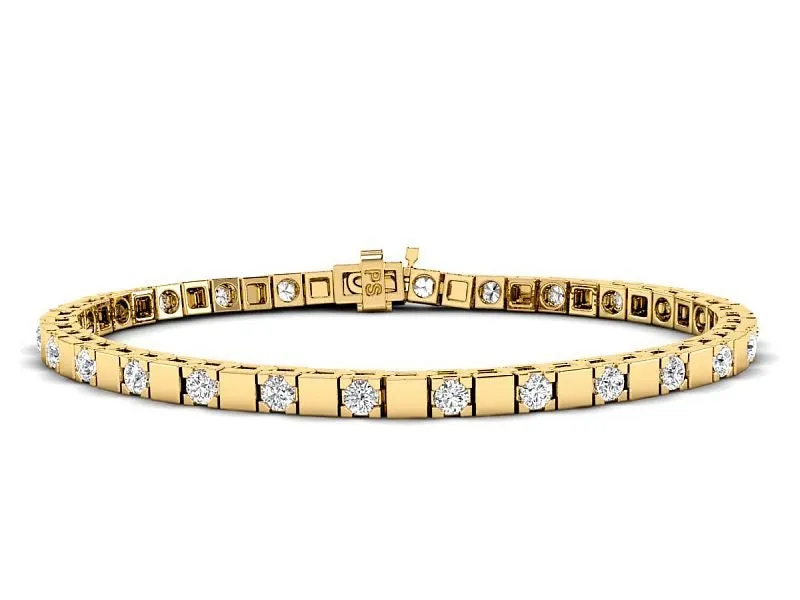 1.50 CT Round Cut Lab Grown Diamonds - Tennis Bracelet