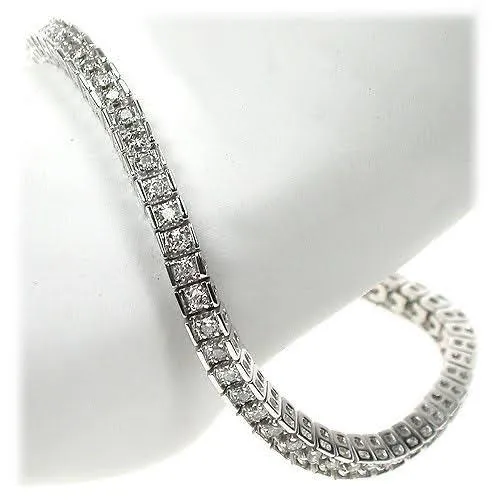 2.00-4.00 CT Round Cut Diamonds - Tennis Bracelet