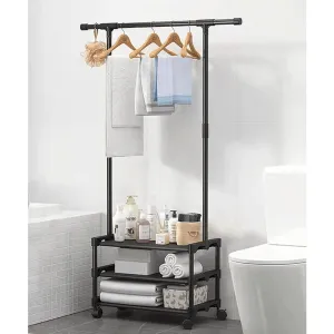 3-Tier Clothes and Shoe Organizer with 360° Wheels RK-38