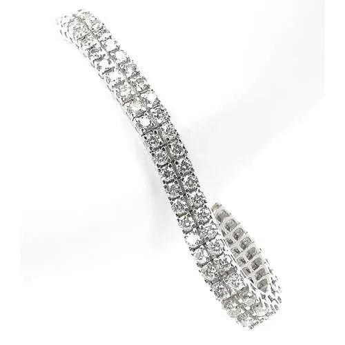 4.10-8.00 CT Round Cut Diamonds - Tennis Bracelet