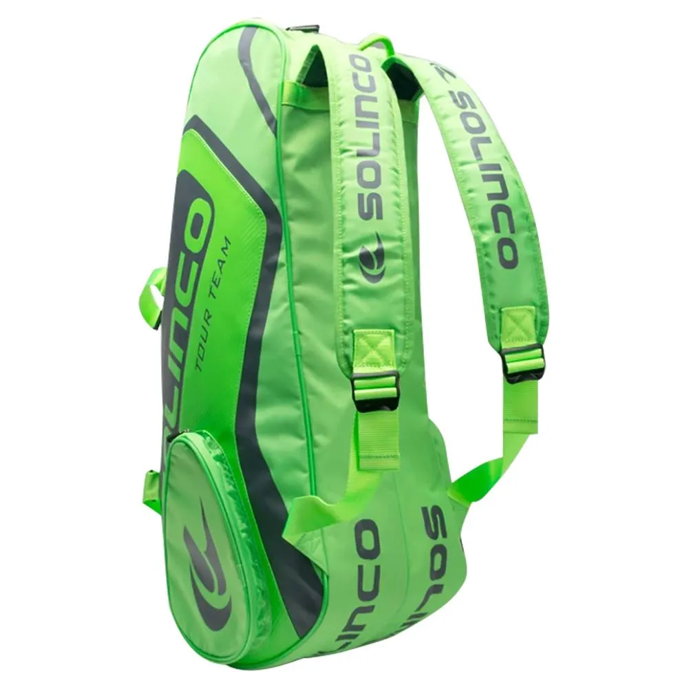 6-Pack Tennis Racquet Bag Full Neon Green