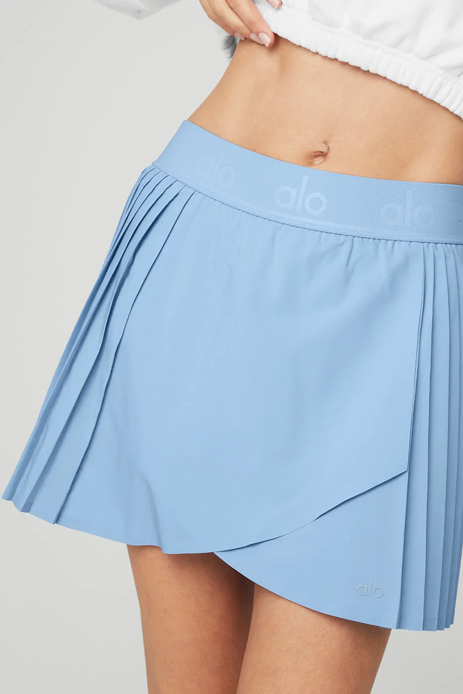 Aces Tennis Skirt - Tile Blue