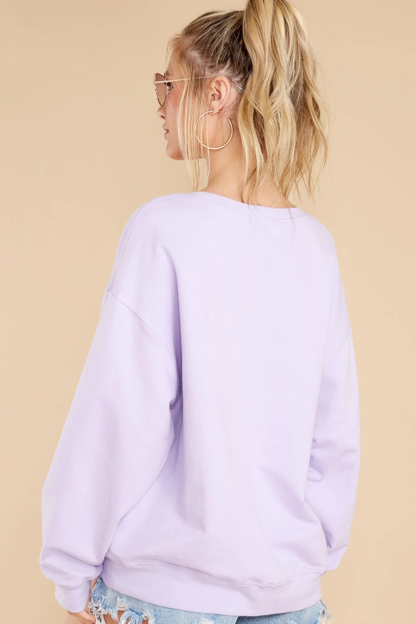 Alexa Tennis Club Lilac Oversized Sweatshirt