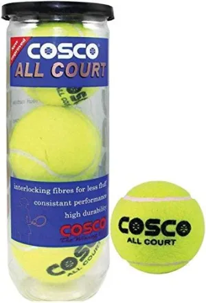 All Court Tennis Ball | Pack Of 3 | Yellow Light