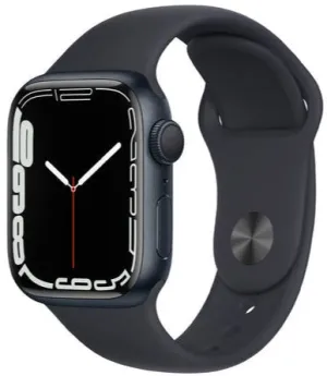 Apple Watch Series 7 45mm (GPS CELLULAR) Midnight Aluminum Case with Midnight Sport Band (3J410LL/A)