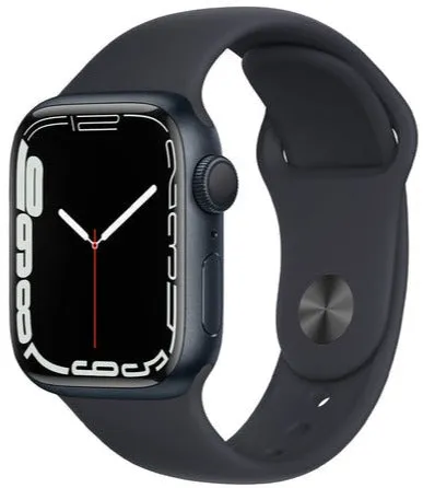 Apple Watch Series 7 45mm (GPS   CELLULAR) Midnight Aluminum Case with Midnight Sport Band (MKJA3LL)