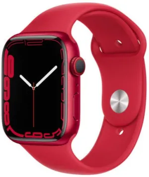 Apple Watch Series 7 45mm (GPS CELLULAR) (PRODUCT)Red Aluminum Case with (PRODUCT)Red Sport Band (MKJC3LL/A)