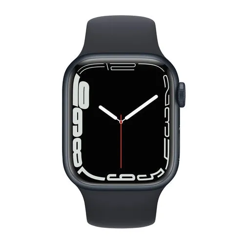 Apple Watch Series 7 (GPS) 41mm Midnight Aluminum Case with Midnight Sport Band (MKMX3)