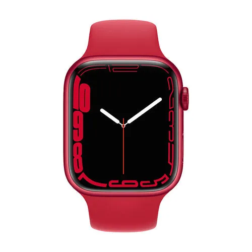 Apple Watch Series 7 (GPS ) 41mm (PRODUCT)Red Aluminum Case with (PRODUCT)Red Sport Band (MKN23)