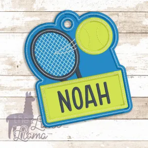 Bag Tennis Name Tag