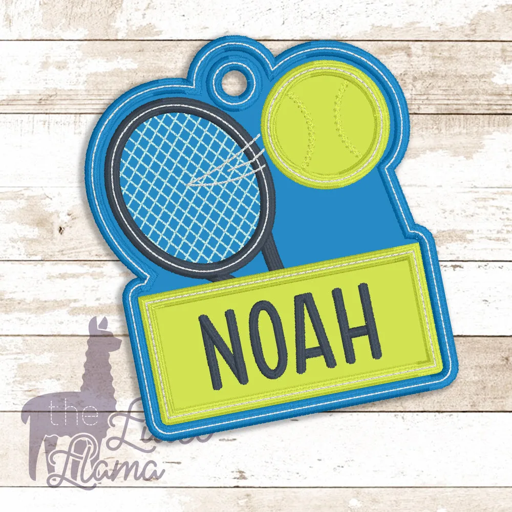 Bag Tennis Name Tag