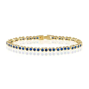 Bezel Tennis Bracelet | Sapphire