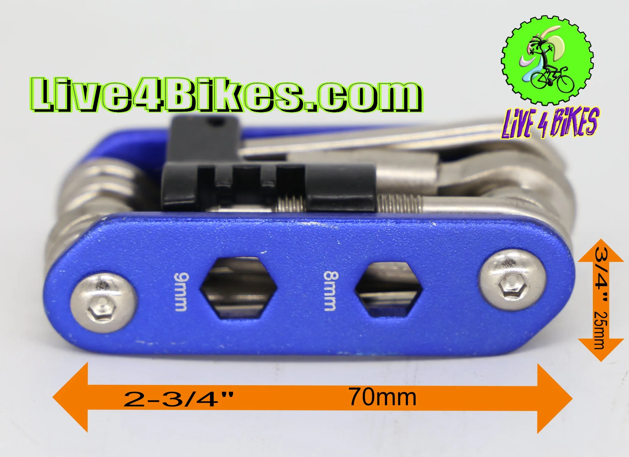 Bicycle Mini Multi Tool 15 Function / Chain breaker / BB Crank Alen - Live 4 Bikes