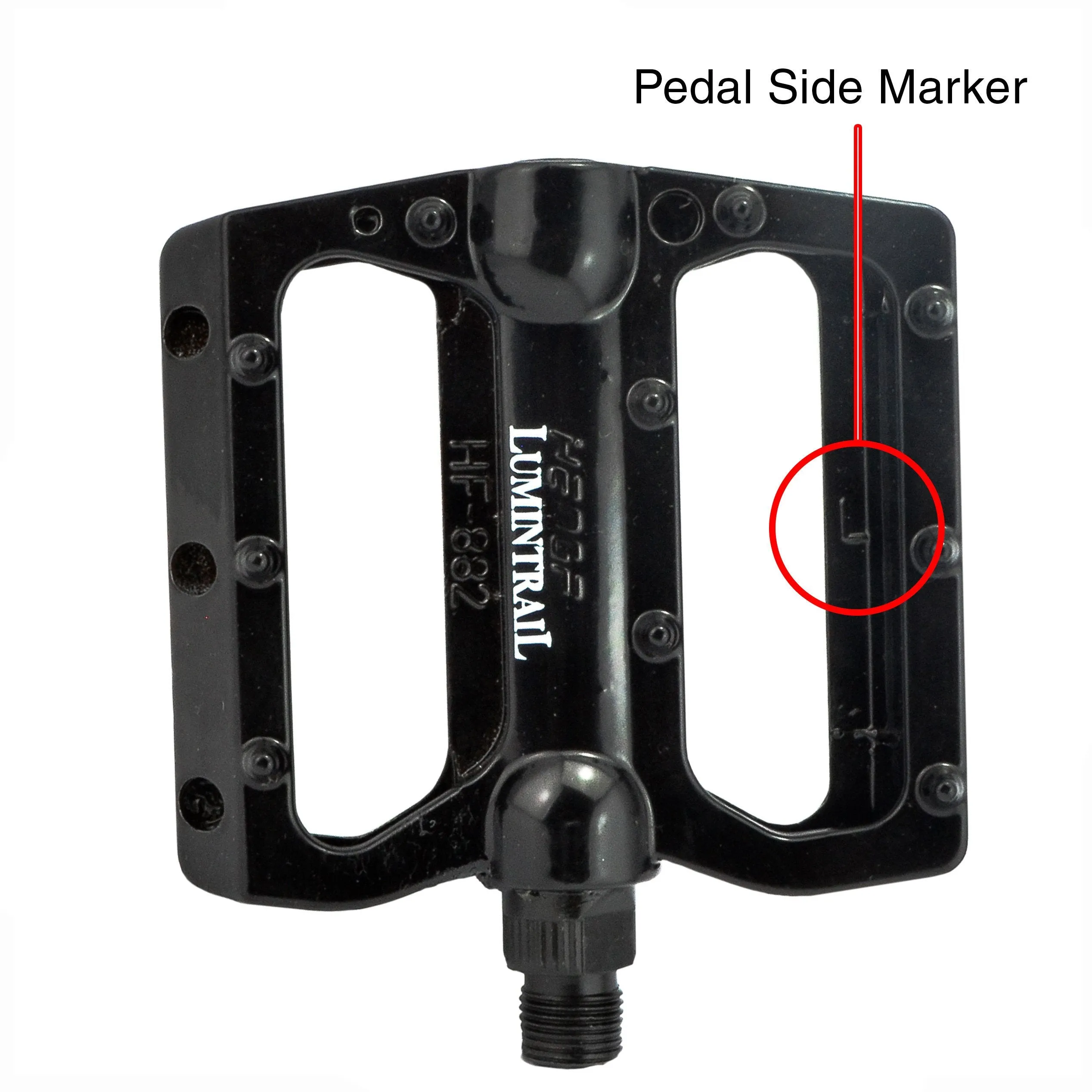 Bike Pedals: Flat Alloy Platform