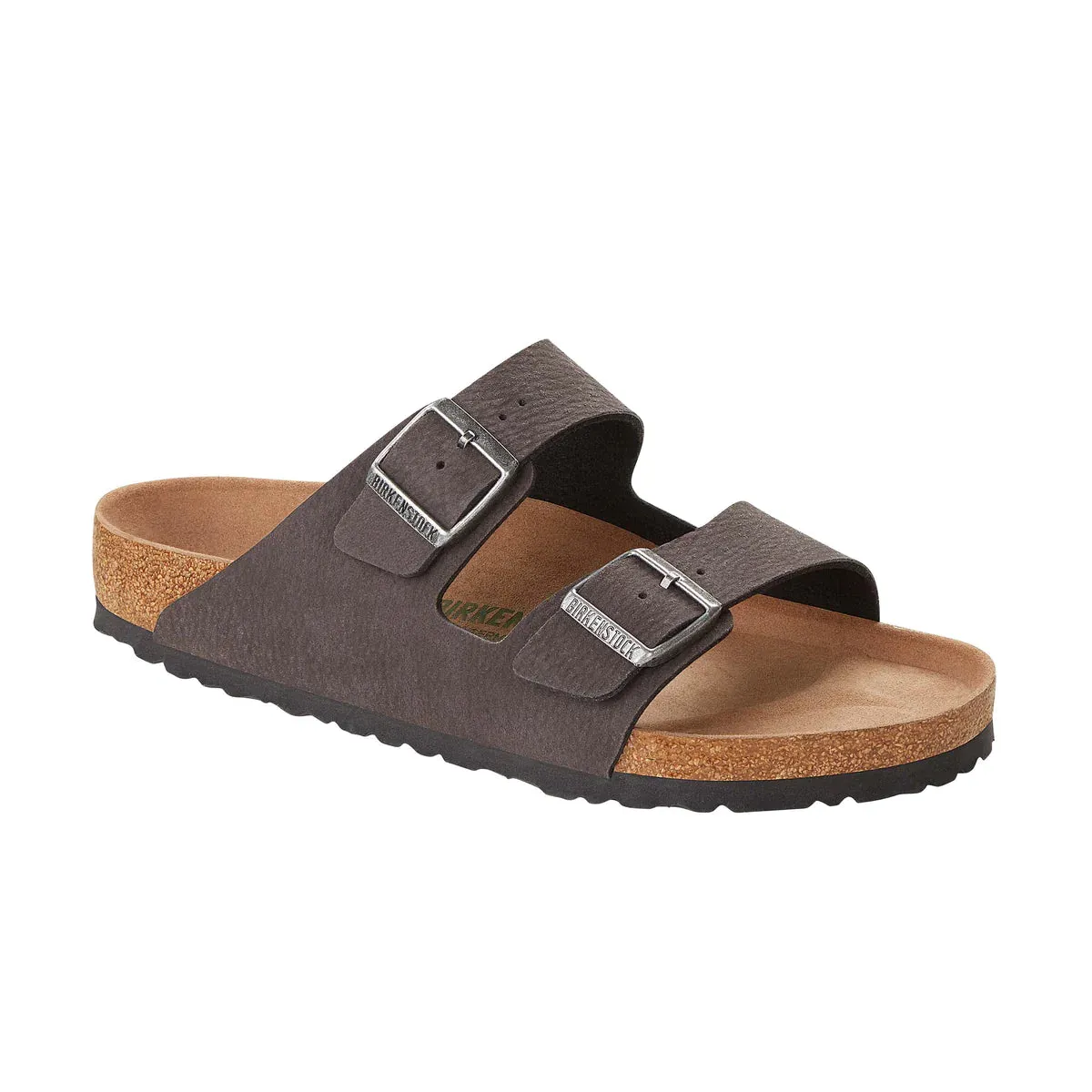 Birkenstock Arizona Desert Dust Vegan Black BirkiBuc (Regular)