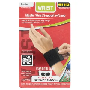 Black Wrist Support with Loop