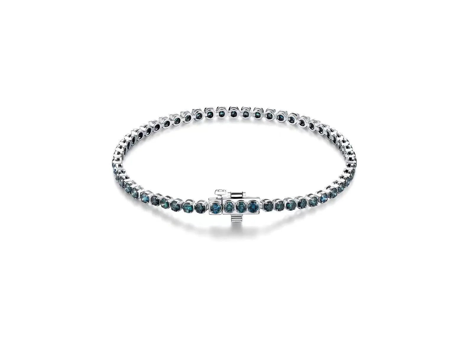 Blue Diamond Tennis Bracelet