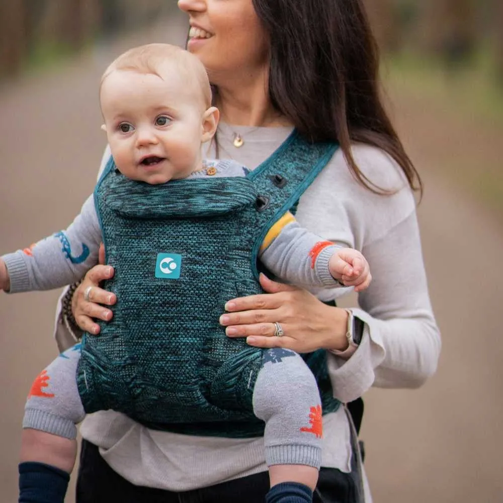 Carifit  multi position baby/toddler baby carrier - Green Marl