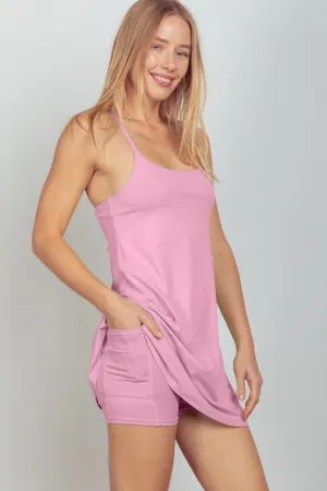 Cassidy - Sleeveless Active Tennis Dress - Mauve - Exclusively Online