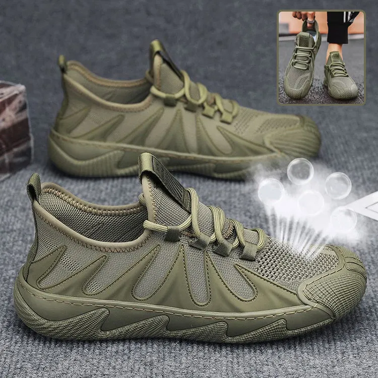 Casual Lace-up Sneakers Breathable Mesh Sports Shoes