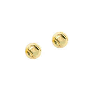 CC Sport Gold Tennis Ball Earrings