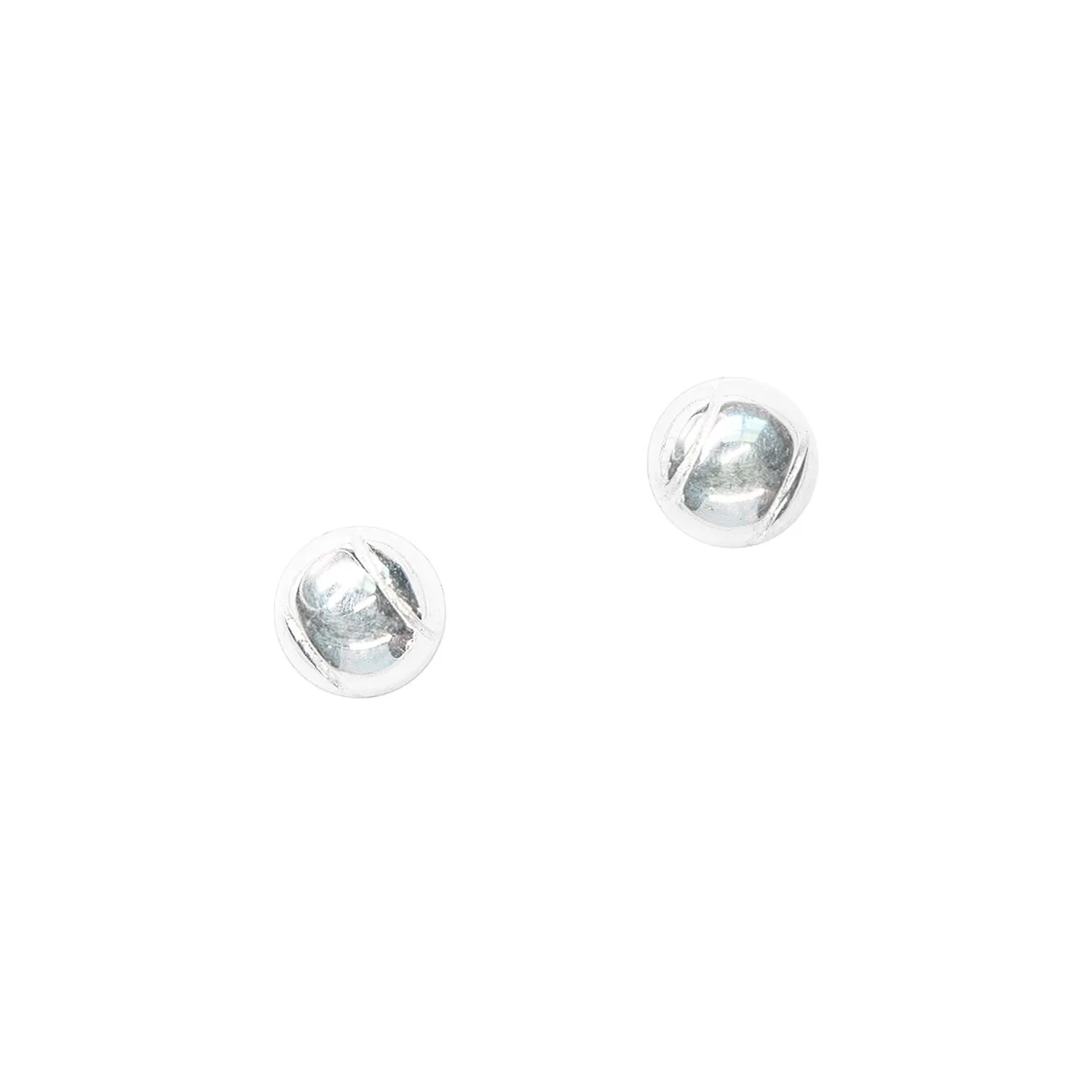 CC Sport Silver Tennis Earrings for Little Girls & Tweens