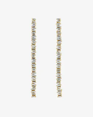 Classic Diamond Milli Tennis Drop Earrings