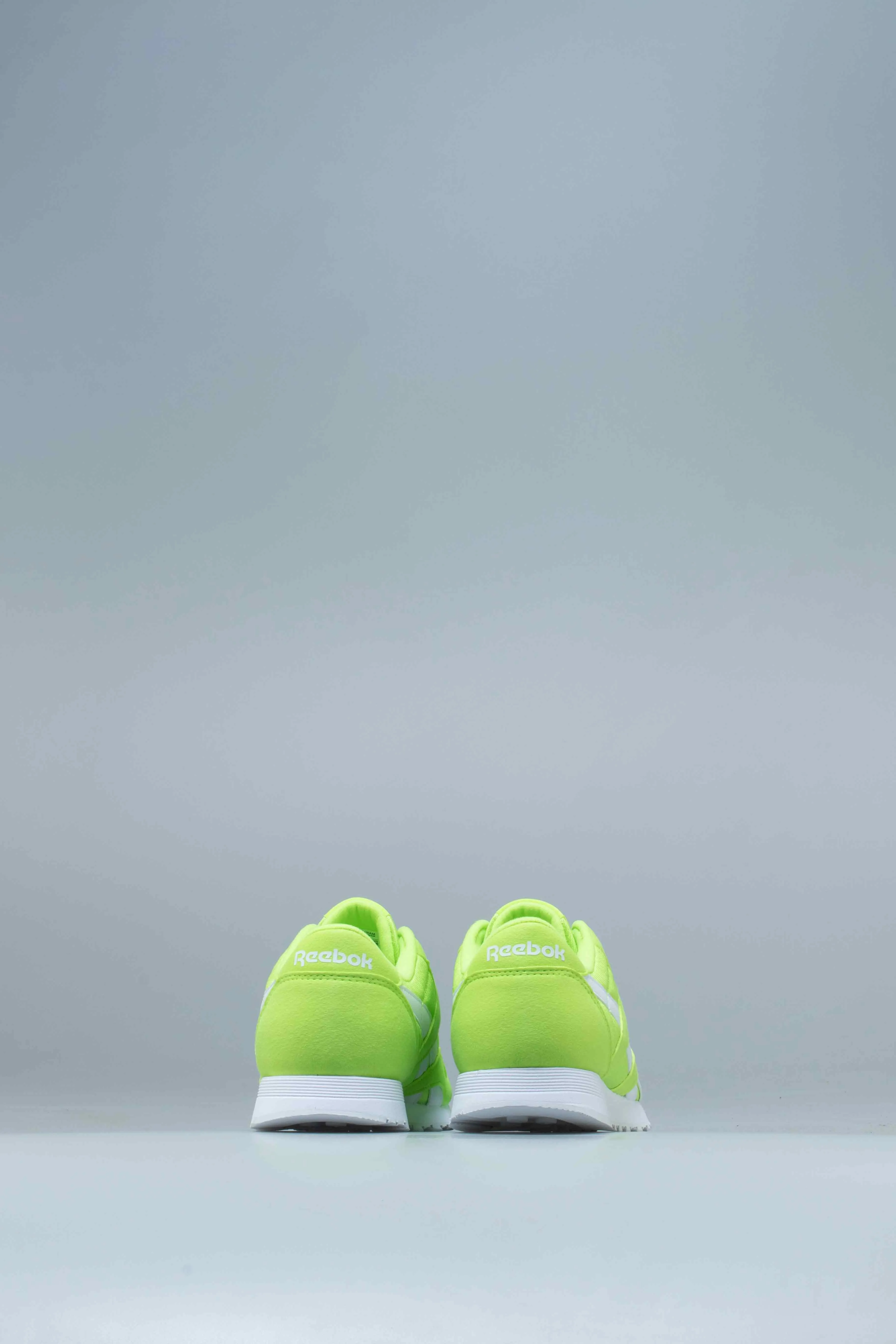 Classic Nylon Color Mens Shoe - Neon Lime/White