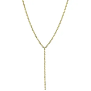 Crown Prong Diamond Tennis Y Chain Necklace