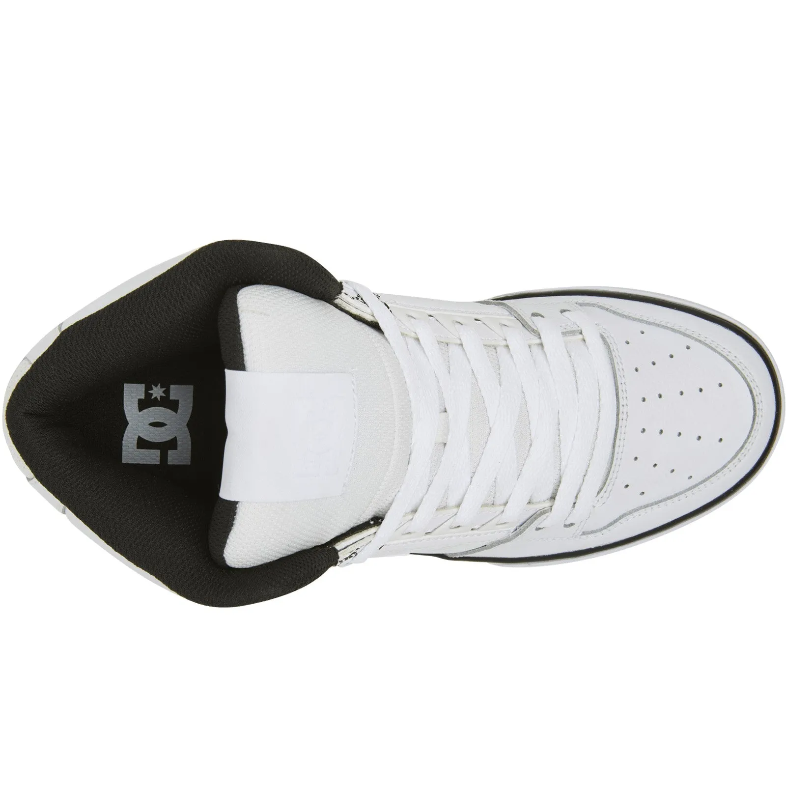 DC Shoes Mens Pure Trainers - White/Black