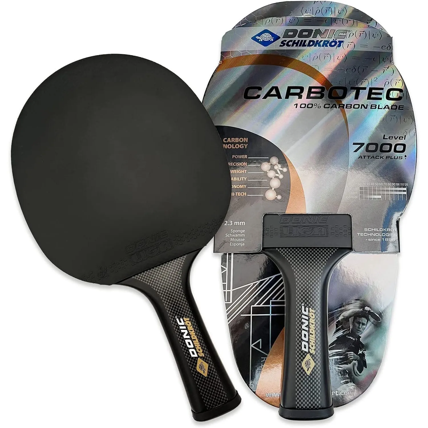 Donic Carbotec 7000 Table Tennis Bat with Cover