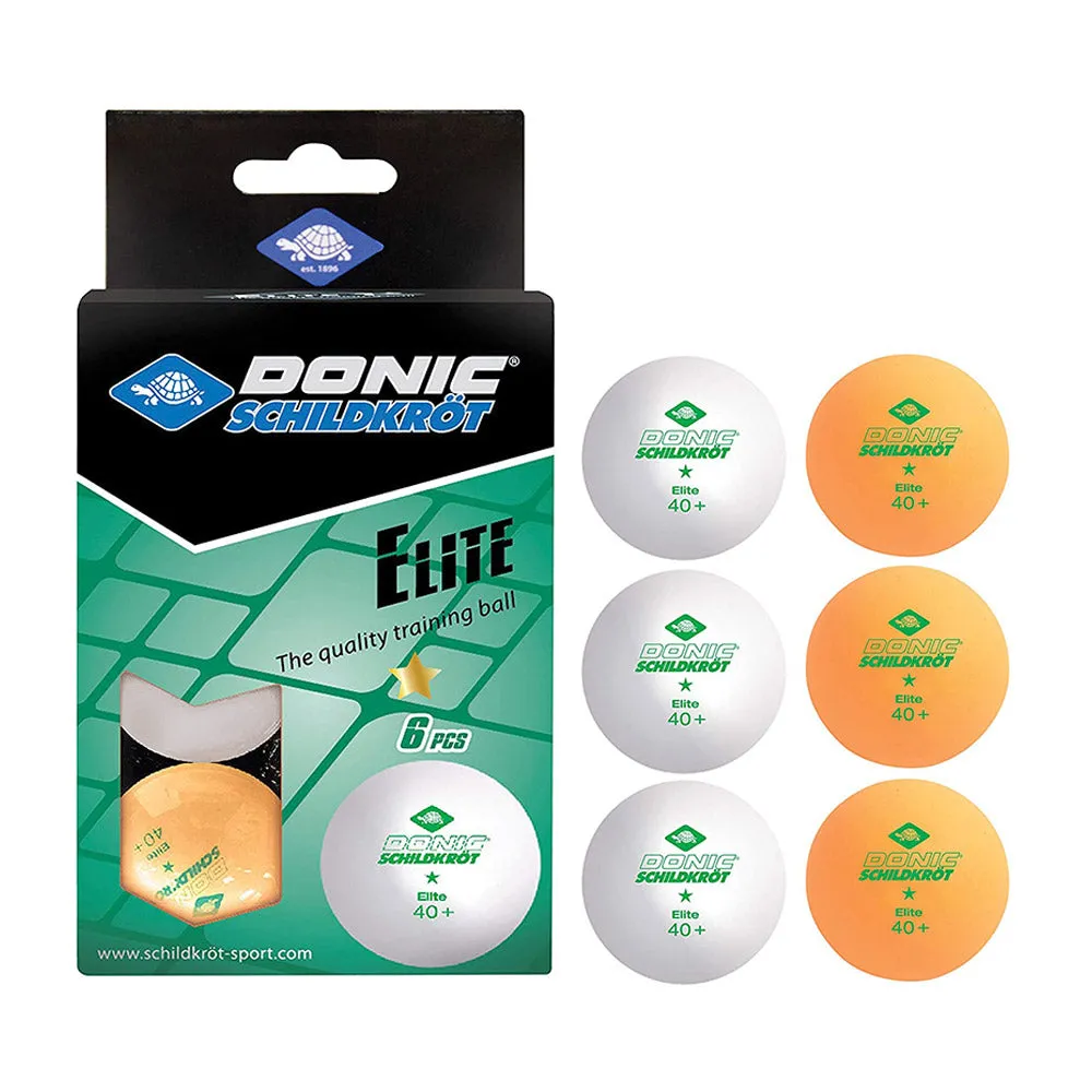 Donic Elite 40  Table Tennis Balls | 6 Pack