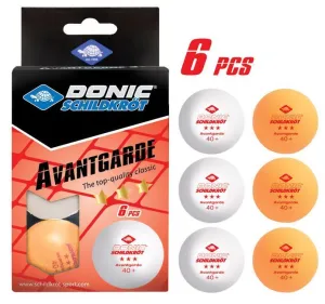 Donic Schildkrot 3 Star Avantgarde Poly 40  Table Tennis Balls 2 Colours - 6 pcs