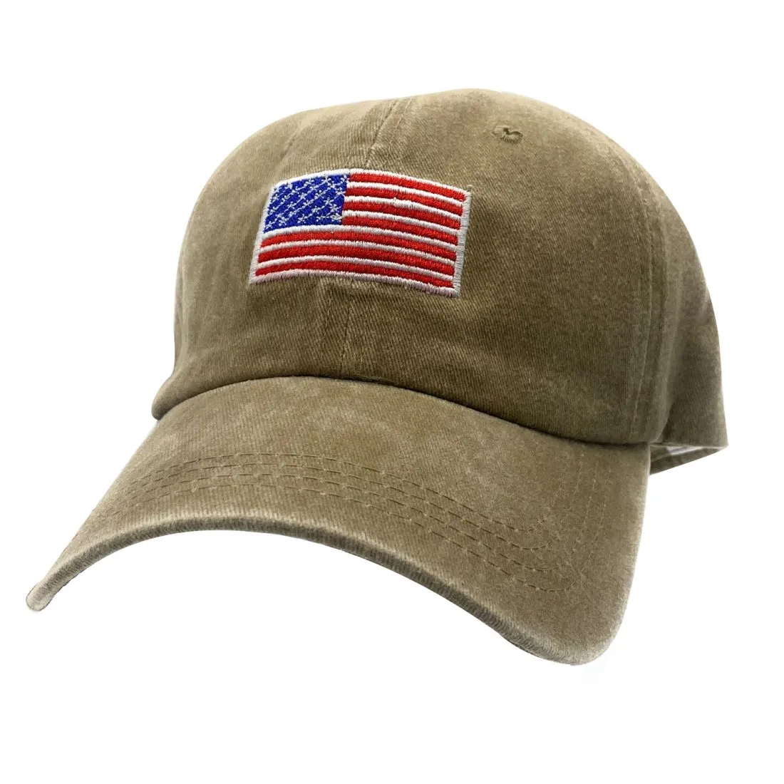 Empire Cove Washed USA Flag Cotton Baseball Dad Caps Patriotic Hats Vintage