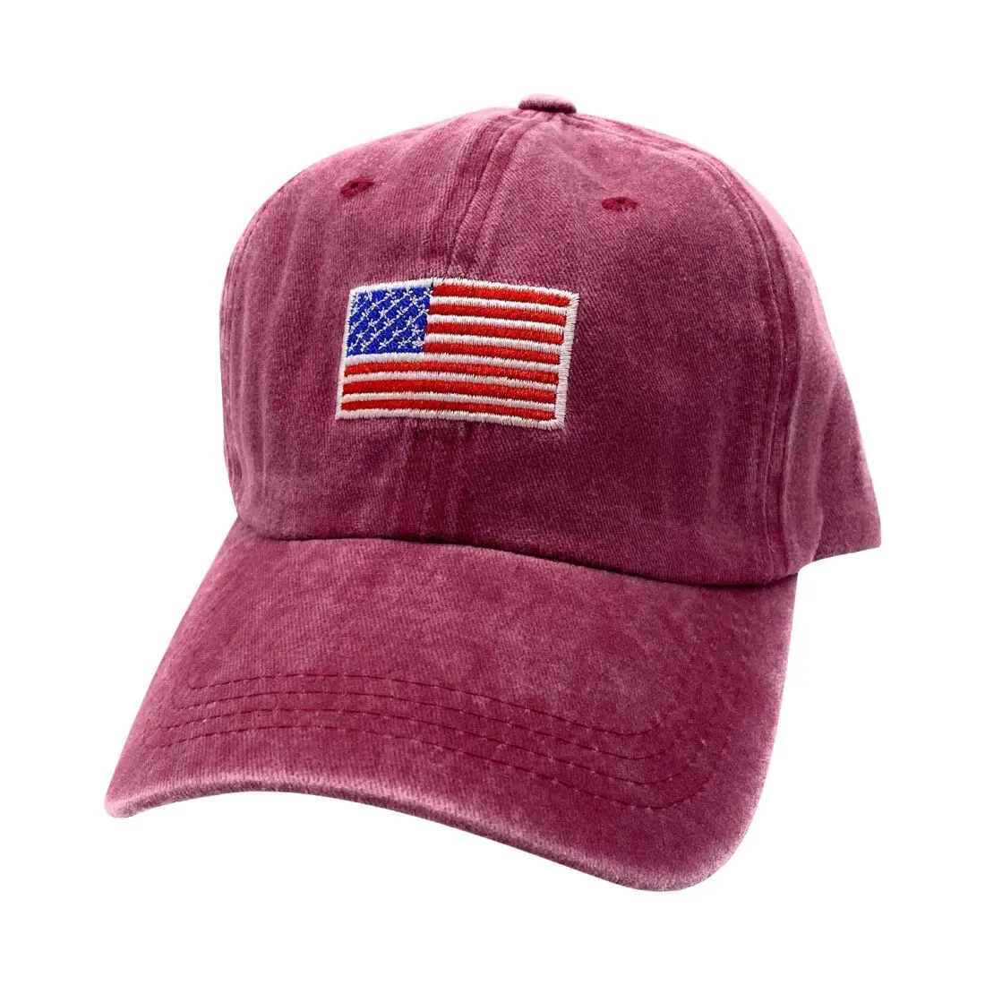 Empire Cove Washed USA Flag Cotton Baseball Dad Caps Patriotic Hats Vintage