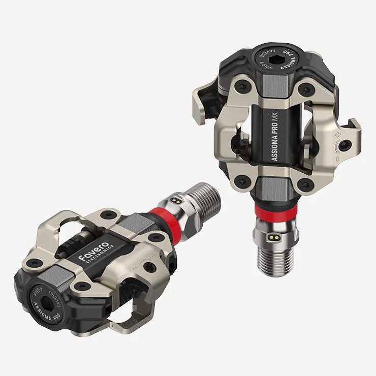 Favero ASSIOMA PRO MX Dual-sided Power Meter Pedals with Wearable4U Bundle