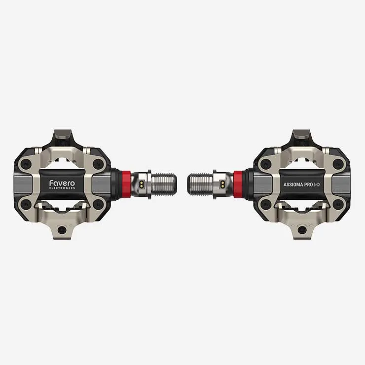 Favero ASSIOMA PRO MX Dual-sided Power Meter Pedals with Wearable4U Bundle