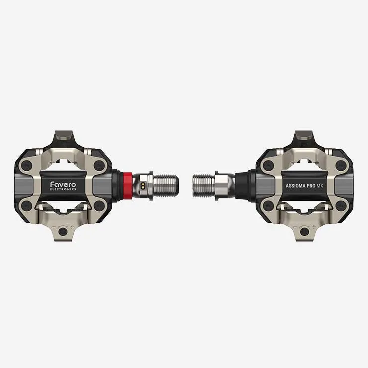 Favero ASSIOMA PRO MX Dual-sided Power Meter Pedals with Wearable4U Bundle