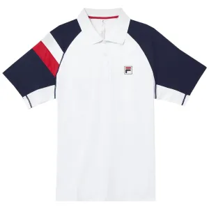 Fila Men's Heritage Essentials Polo - White/Fila Navy