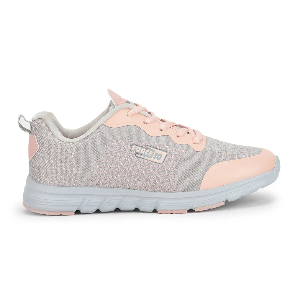 FORCE 10 Sports Lacing Shoe For Ladies (Pink) APPEAL By Liberty