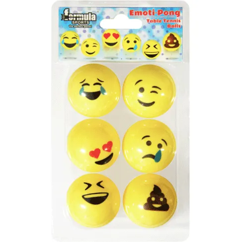 Formula Sports Table Tennis Balls Emoti-Pong 6pk