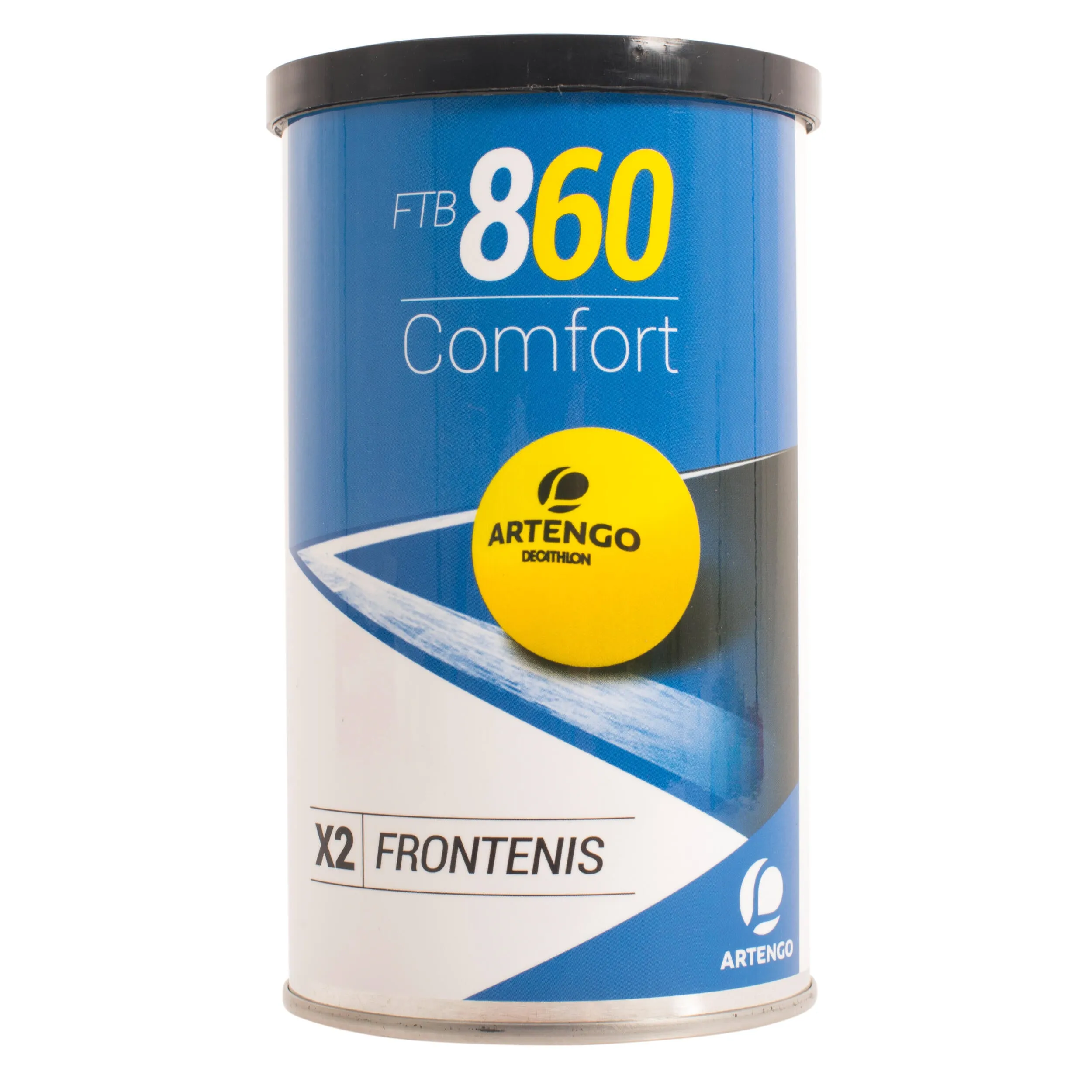 Front tennis ball FTB 860 2 pcs. yellow URBALL, yellow