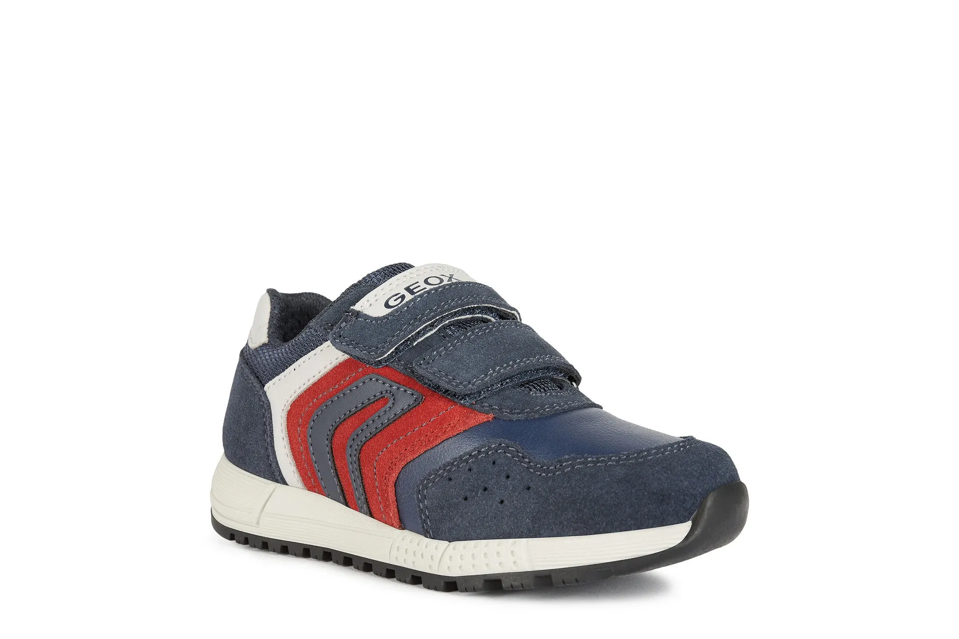 Geox Alben Boys Navy-Dark Red Trainer